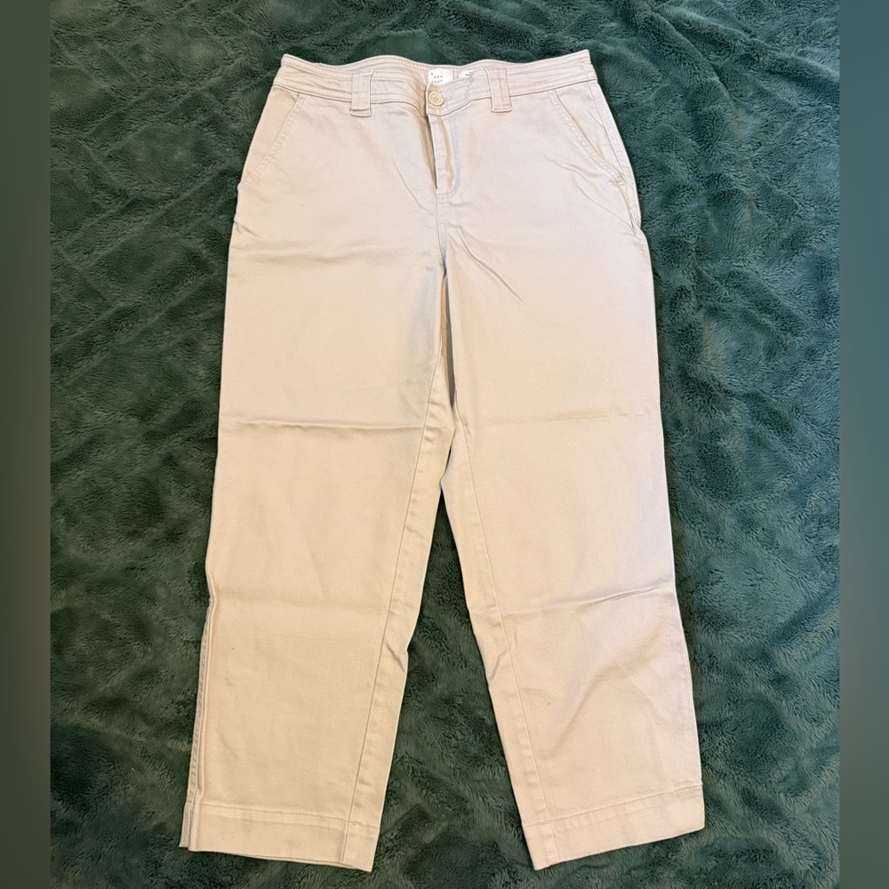 A New Day tan straight leg trousers